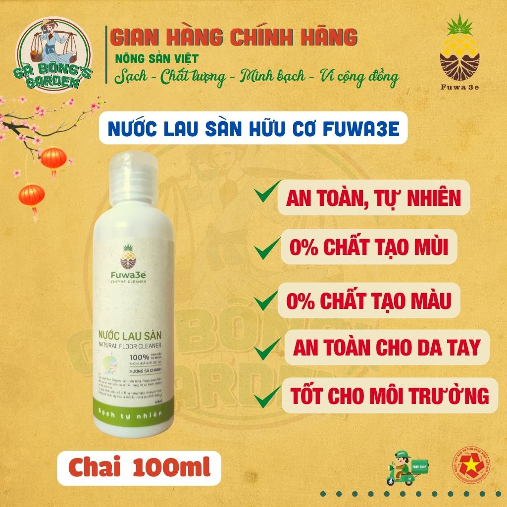 Nước Lau Sàn Hữu Cơ Enzyme Sinh Học Diệt Muỗi Cho Da Nhạy Cảm Thơm Mát Tự Nhiên Chai 100ml