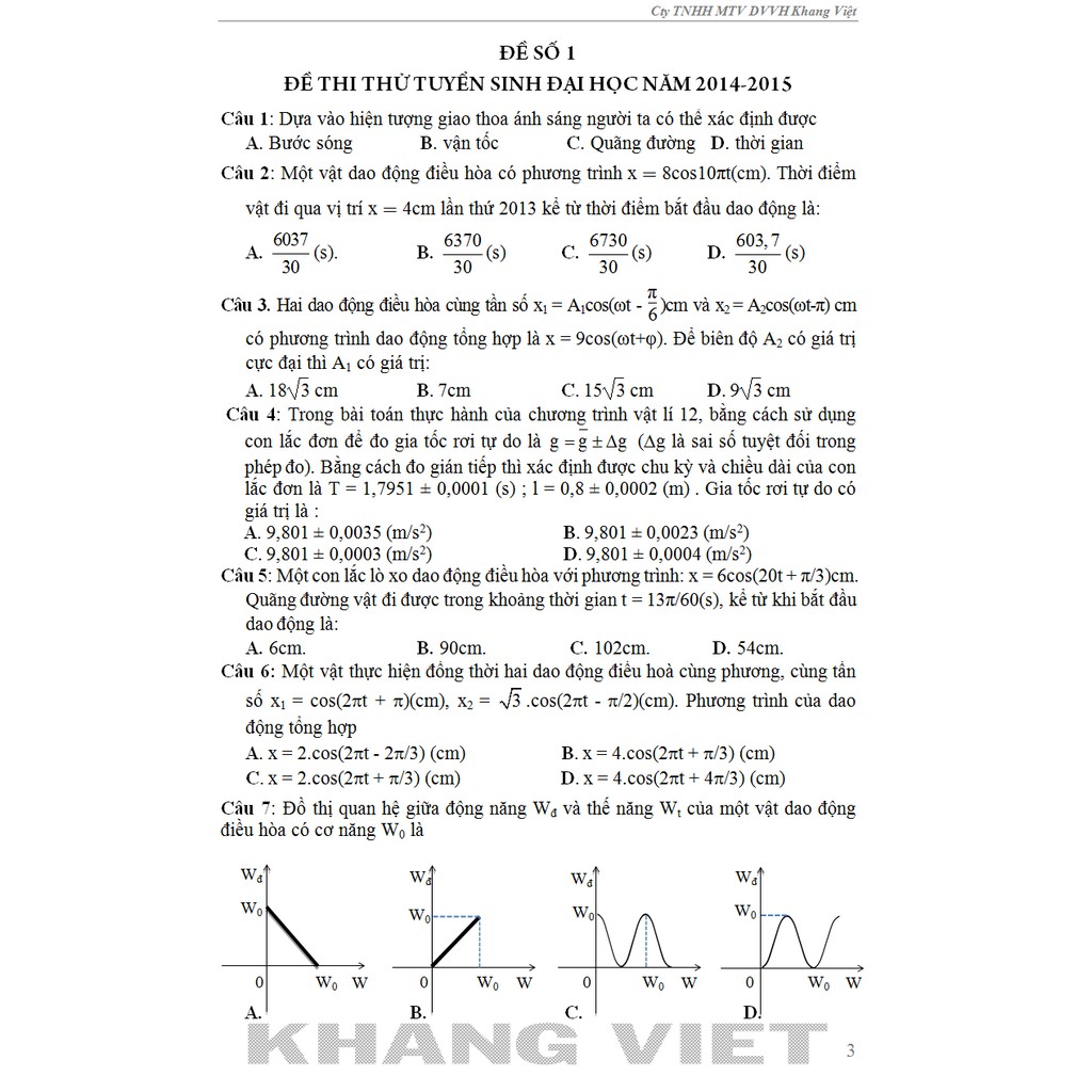 Sách - Tuyệt Phẩm Khởi Động Kỳ Thi Thpt Quốc Gia Vật Lý