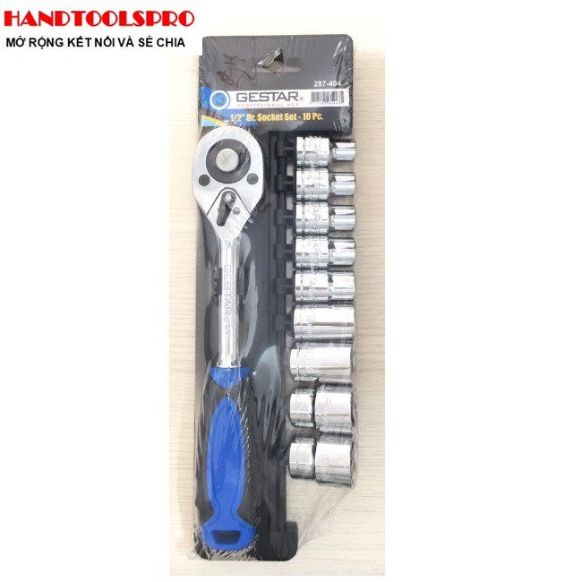 1/2″ Bộ tuýp lục giác 10 chi tiết Gestar 287-404