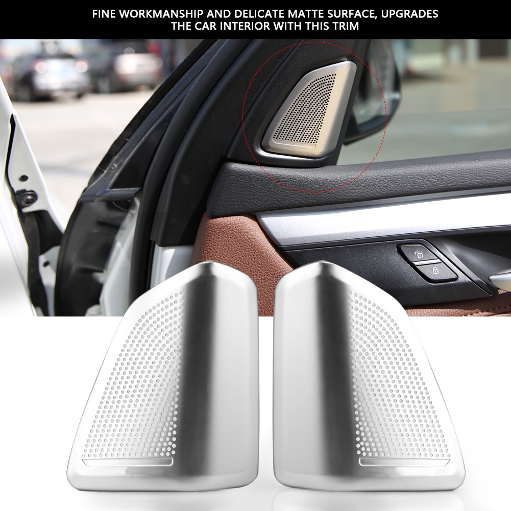 💎Hàng Sẵn Haijiemall Cặp Ốp Viền Loa Âm Thanh Cho Xe Ô Tô Bmw X5 X6 F15 F16 Set 2 Ốp Viền Loa Âm Thanh Cho Xe hơi