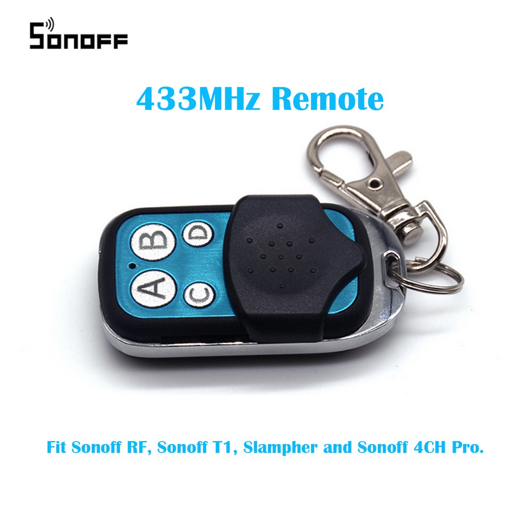 433MHz 4 Channel Sonoff RF Controller ABCD 4 Buttons Sonoff RF Slampher 4CH Pro Electric Remote Key Fob Control