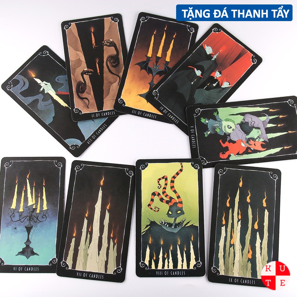 Bài Tarot The Nightmare Before Christmas 78 Lá Bài Tặng File Tiếng Anh Và Đá Thanh Tẩy C128