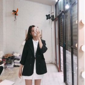 Áo vest blazer nhiều màu ❤️ Áo Blazer nữ phong cách Hàn Quốc ❤️ Balzer nữ 3 màu đen, be, nâu tây siêu xinh | BigBuy360 - bigbuy360.vn