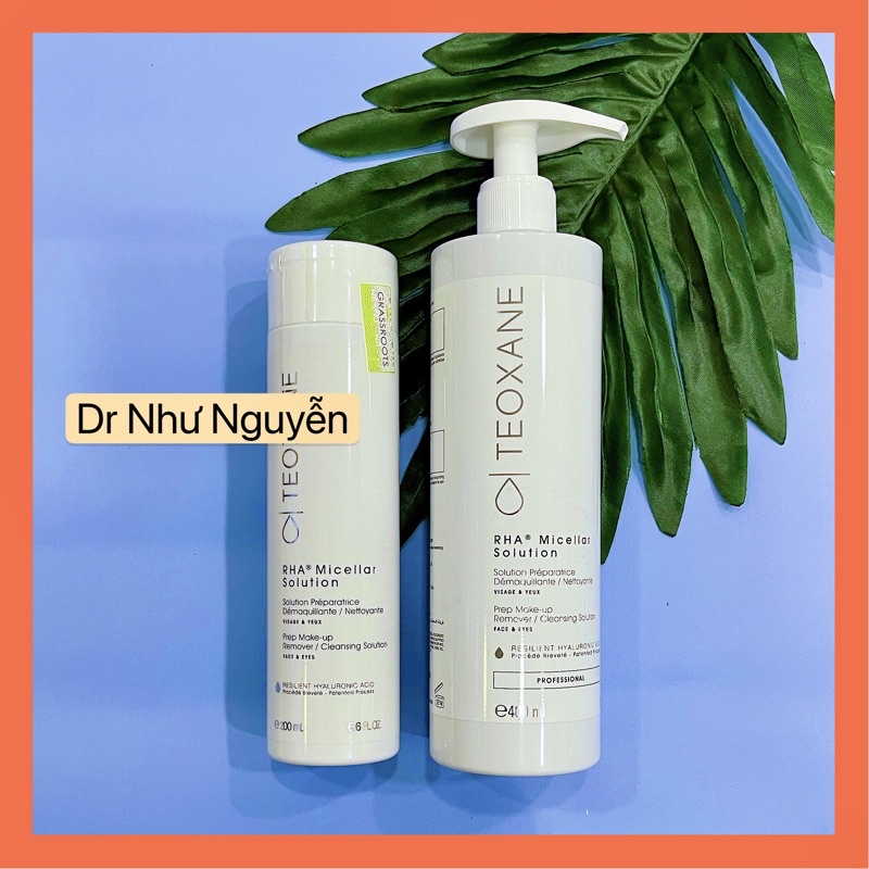 Sữa rửa mặt chuyên biệt 3 trong 1 Teoxane RHA Micellar Solution – Prep Cleansing Solution