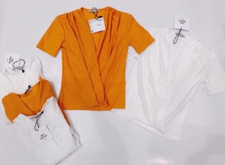 Áo vạt chéo cổ V zara AUTHENTIC new 2018