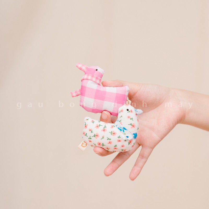 Gim Cài Vịt Nhỏ, Màu sắc ngẫu nhiên, 8cm - Gấu Bông Đình May