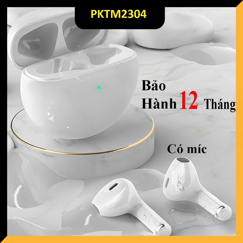 Tai Nghe Bluetooth Pro 6 TWS - Có míc , Cảm biến , Định vị , Đổi tên - Dùng cho tất cả các dòng điện thoại