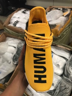 (Video cận cảnh) Giày thể thao sneaker human vàng