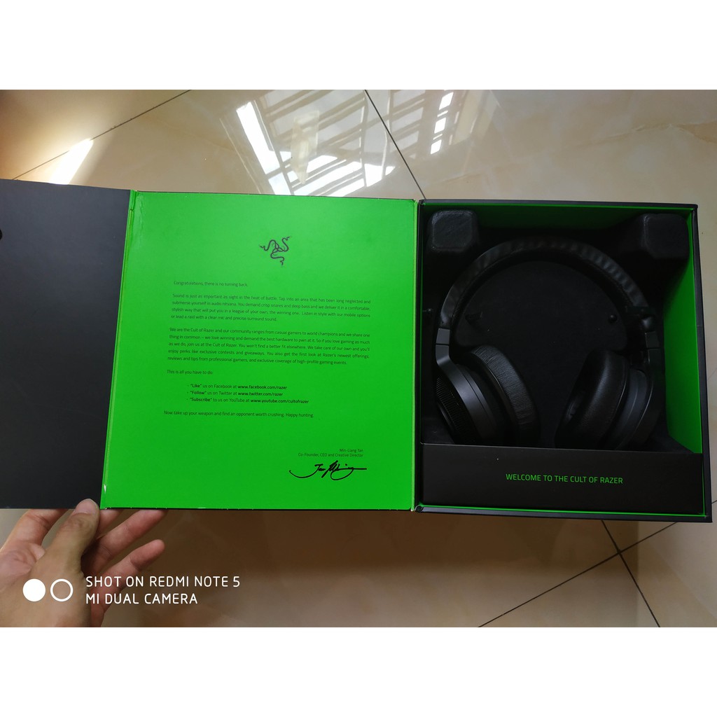 CHÍNH HÃNG RAZER - Tai nghe Razer Kraken 7.1 Chroma