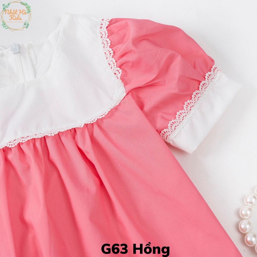 Váy bé gái G63 size đại từ 12-43kg chất liệu vải thô cao cấp siêu xinh cho bé mùa hè