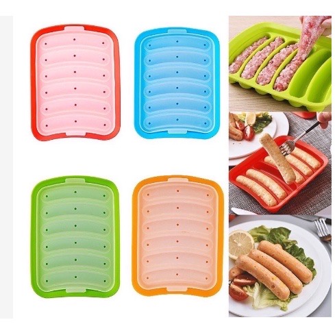 Khuôn làm xúc xích- khuôn tạo hình đồ ăn dặm cho bé silicon- SHOP MẸ MIN