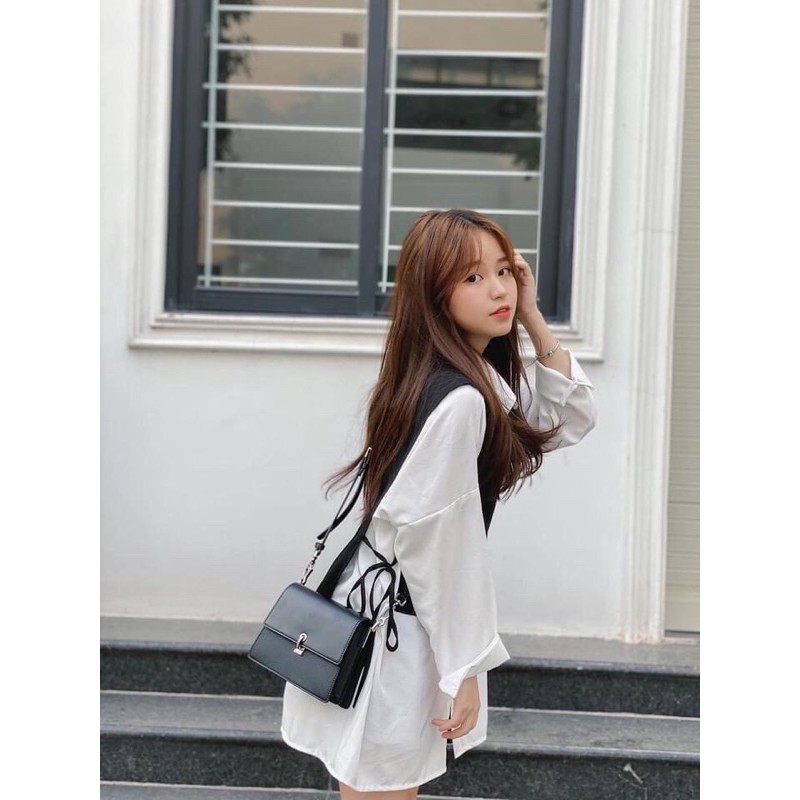 LAYER TOP - ÁO SM PHỐI YẾM ĐEN