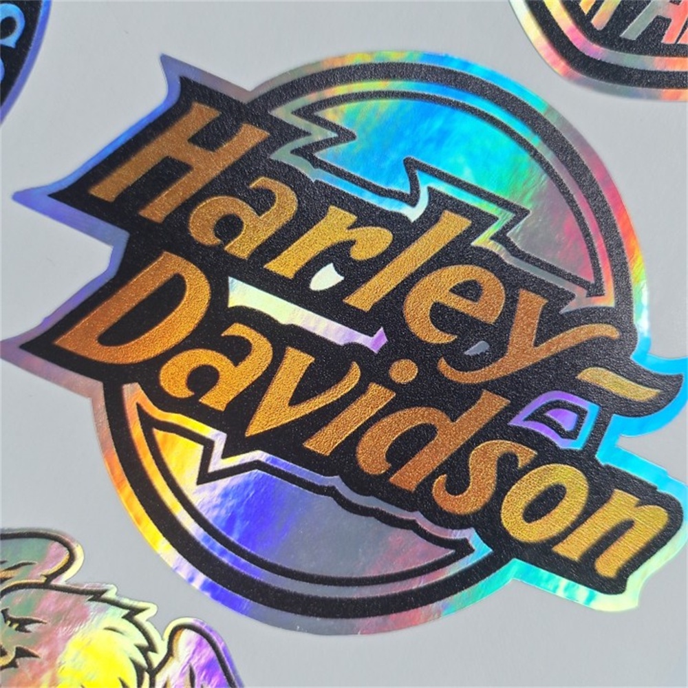 Miếng dán trang trí nón bảo hiểm xe mô tô Harley-Davidson màu laser