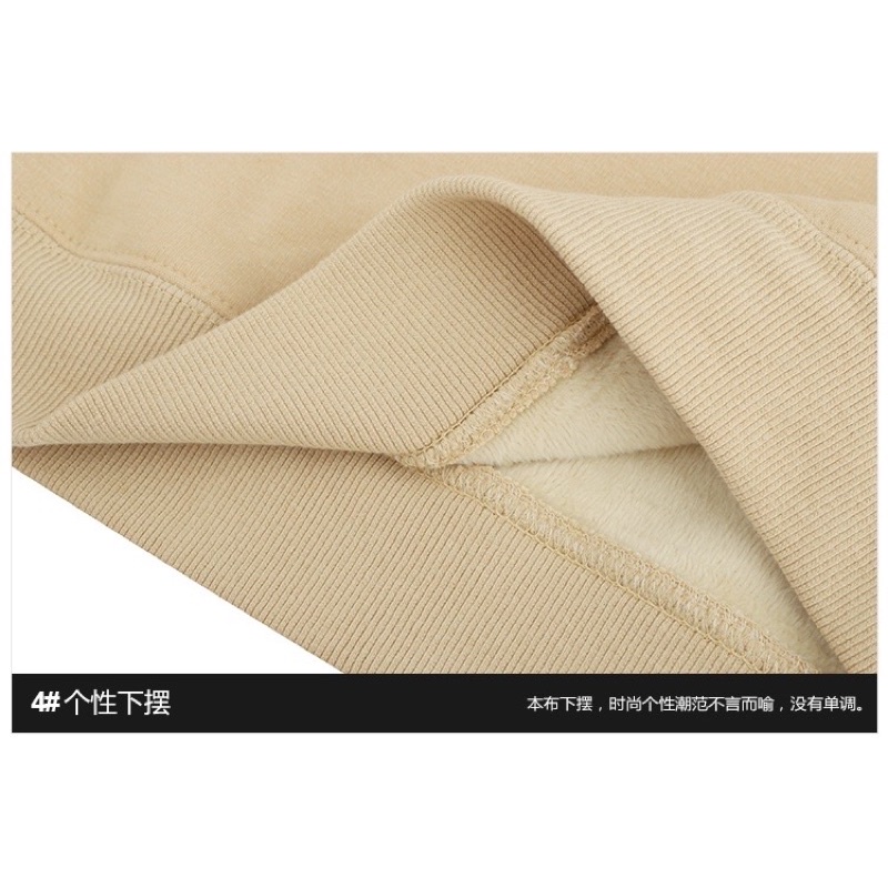 Áo nỉ hoddie Nelly unisex lót lông thời trang