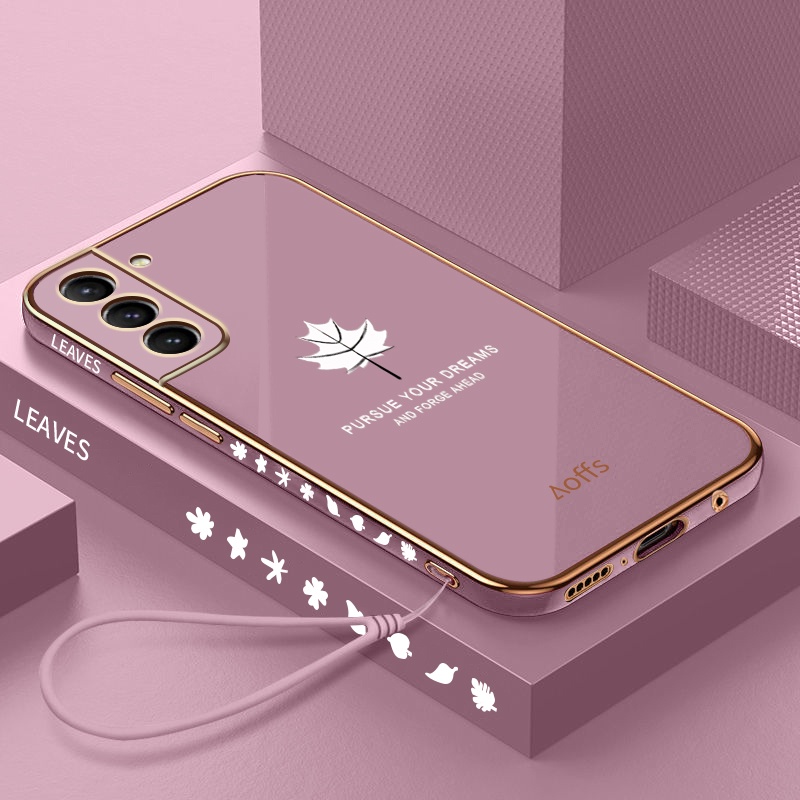 QIANZI Ốp Mềm Chống Sốc Họa Tiết Lá Phong Cho Samsung S10 Samsung S10 Plus / S10 + Samsung S20 Samsung S20 Plus / S20 +
