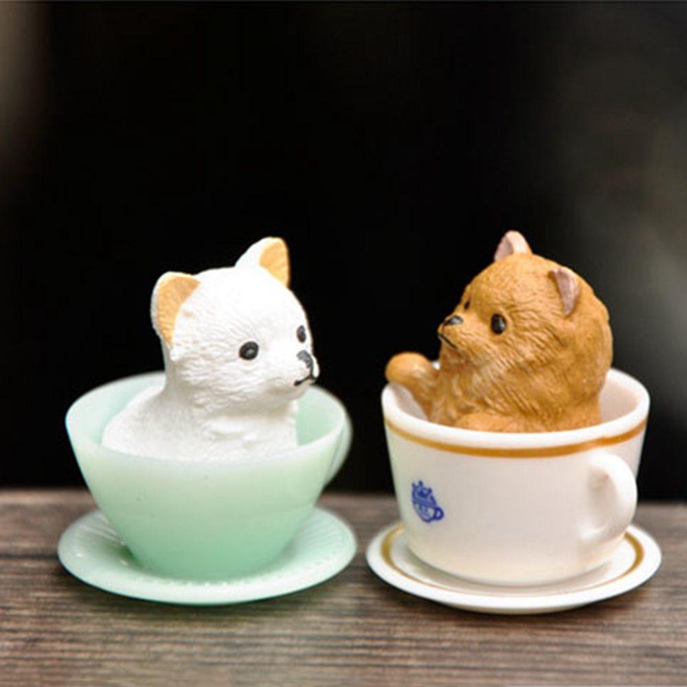 Mô Hình Chó Mèo Bằng Nhựa Resin Trang Trí Bánh Kem 1