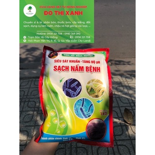 Tinh Vôi bột Nông Nghiệp -siêu sát khuẩn xử lí cải tạo đất, sạch nấm bệnh gói 1kg