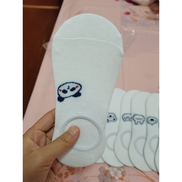 Set 9 Tất Vớ Trắng Cổ Ngắn Hình Thú