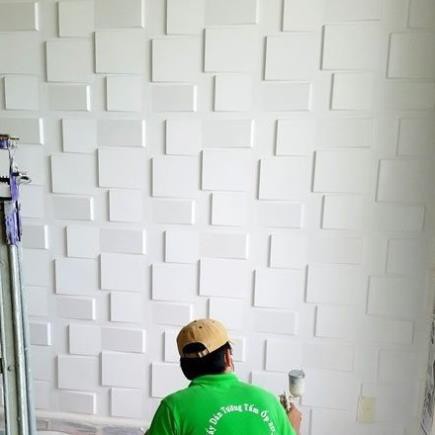 10 Tấm nhựa ốp tường PVC 50x50 cm