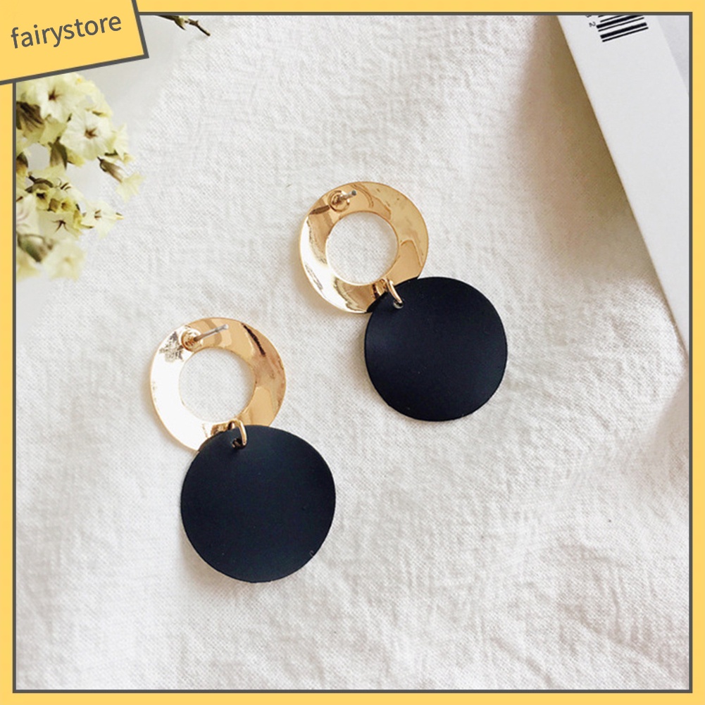 Bộ 2 Đôi Hoa Tai Thiết Kế Hình Học Cá Tính Cho Nữ