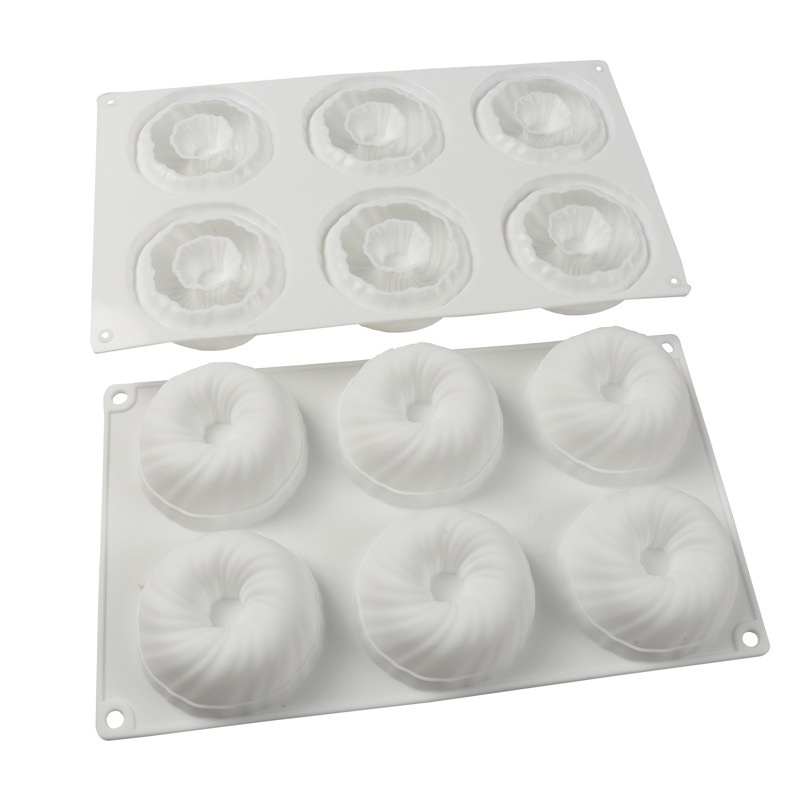 Khuôn Làm Bánh/Xà Phòng/Bánh Kem Hình Bóng Len 6/8 Lỗ Bằng silicone