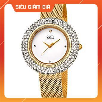 Đồng hồ nữ Burgi BUR220 mâm xôi ,  dây kim loại Full Box ⚜️Hàng Authentic⚜️