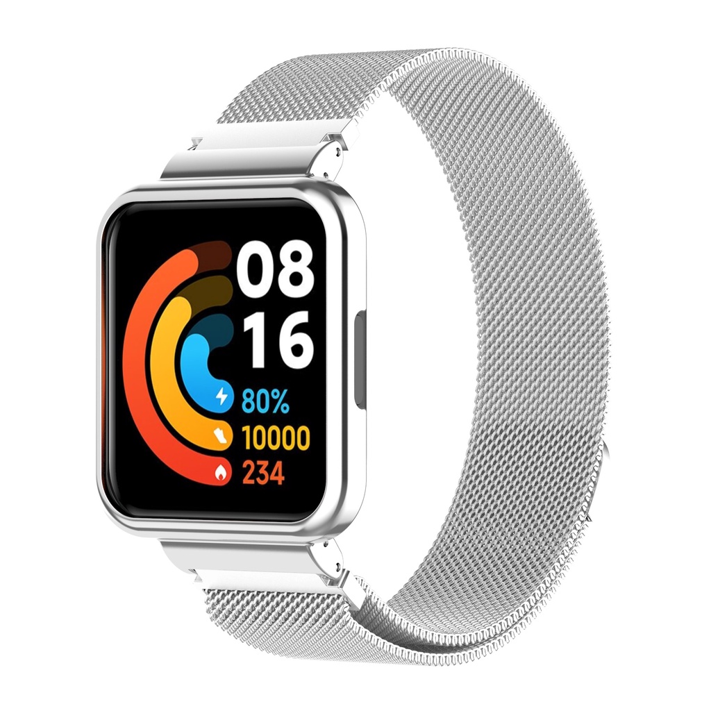 Dây Đeo Thay Thế Chất Liệu Kim Loại Dạng Lưới Thời Trang Cho Xiaomi Redmi Watch 2 Lite