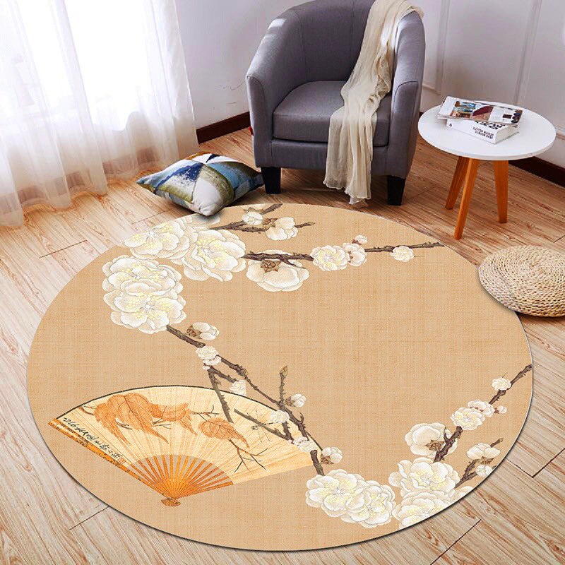 (60X60cm) Thảm tròn phòng khách hiện đại đơn giản