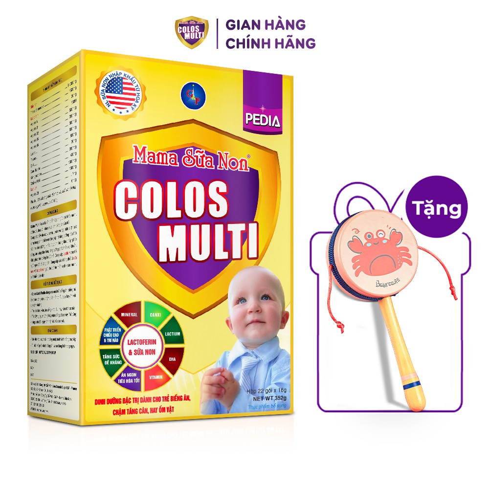 Sữa bột cho bé Colosmulti các loại hộp 350g - 450g [Quà tặng đồ chơi trống lắc]