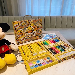 Bộ Màu 67 Chi Tiết ( G.DUCK Little Yellow DUCK ) Cao Cấp Dành Cho Bé Hình Vali Siêu Đáng Yêu