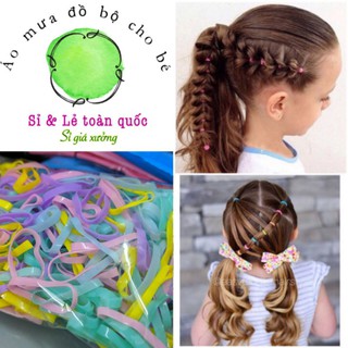 [QUÀ TẶNG] Túi 200 sợi thun mềm cột tóc cho mẹ và bé