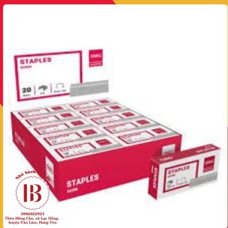 COMBO 5 HỘP CHÂN GHIM SỐ 10 DELI, DÙNG CHO MỌI LOẠI DẬP GHIM, BẤM GHIM SỐ 10