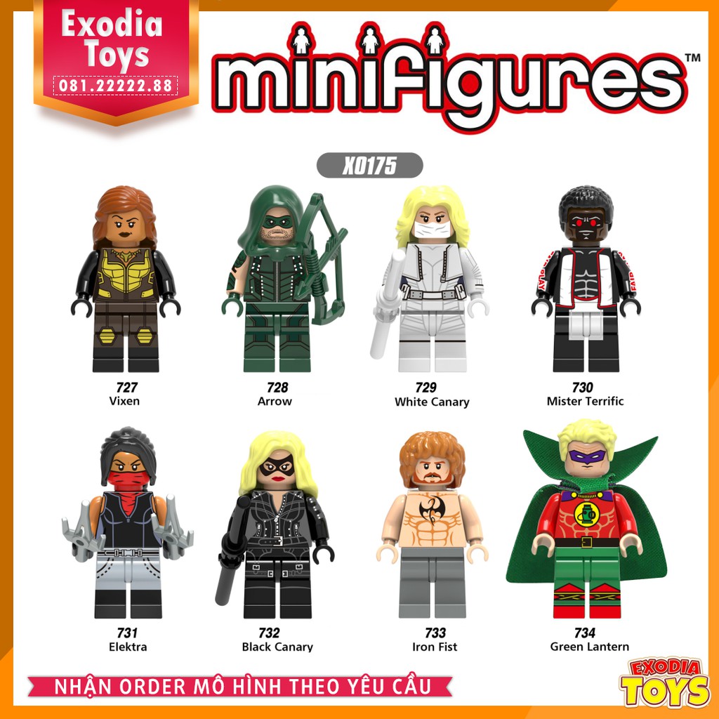 Xếp hình minifigure nhân vật siêu anh hùng vũ trụ DC Comics - Đồ Chơi Lắp Ghép Sáng Tạo - X0175