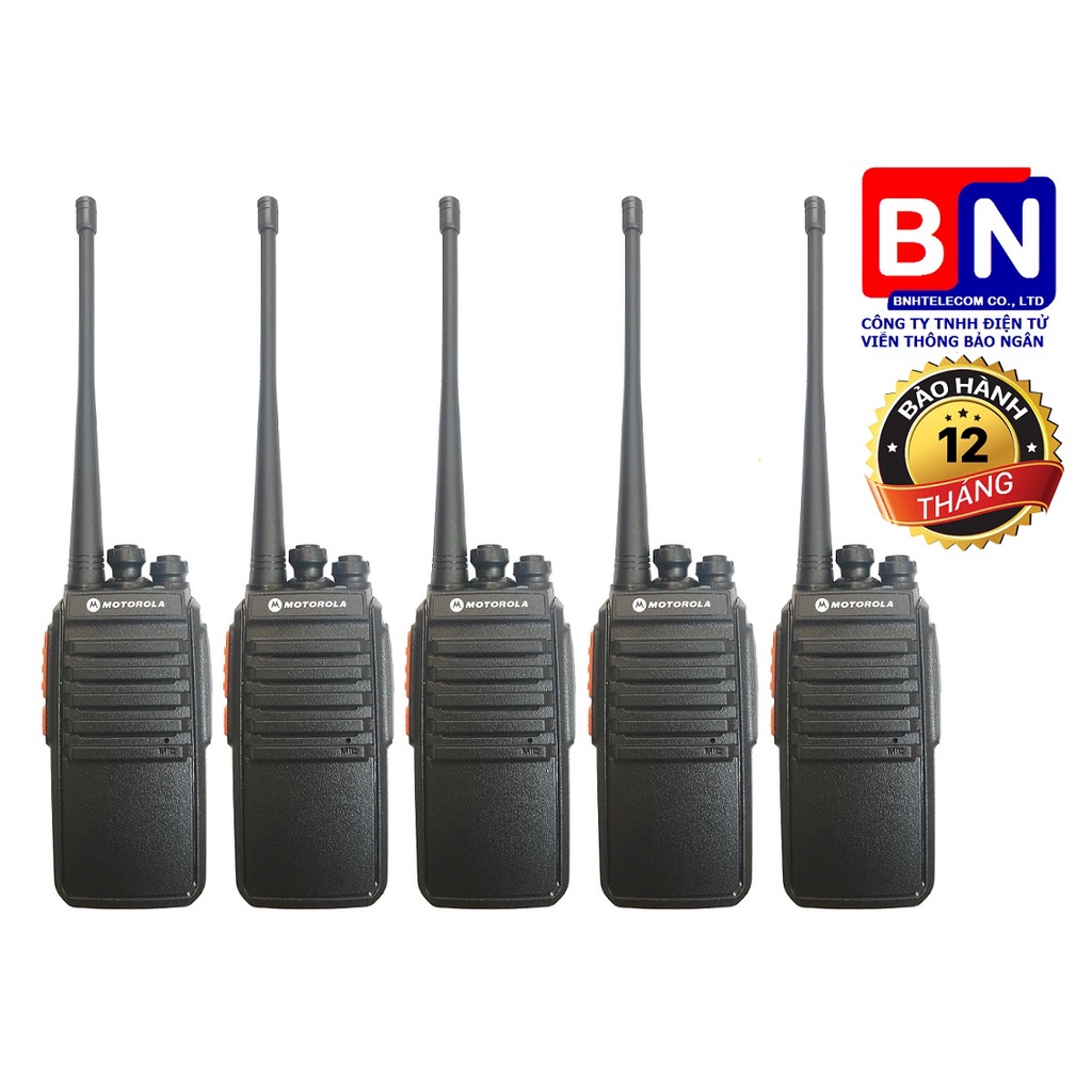 Bộ 5 Bộ đàm motorola GP588 - 2 Chế Độ Sạc, Giá Rẻ, Siêu Bền, Bảo Hành 12 Tháng