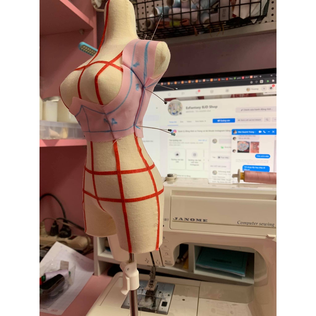 Manocanh may đồ búp bê BJD - size 1/3 uncle