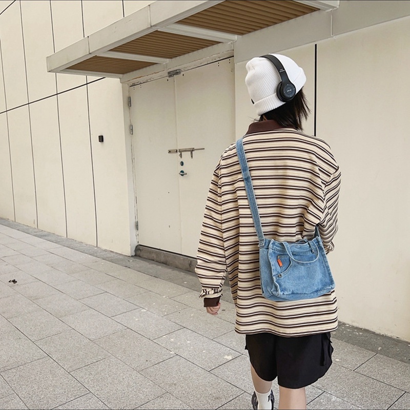 Túi Đeo Chéo denim Phong Cách Hàn Quốc Mới 2022 Gylb1418