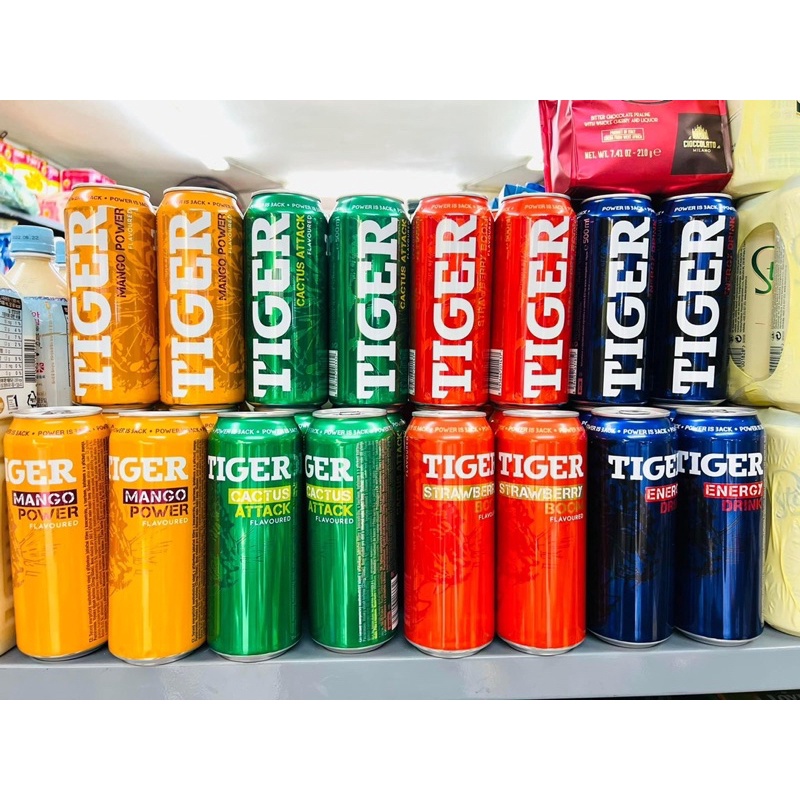 Tiger - Nước Tăng Lực Nhập khẩu chính hãng 500ml Lon lớn