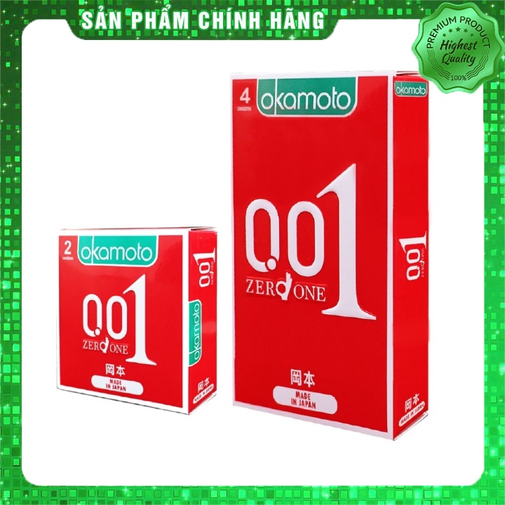 Bao Cao su Siêu mỏng Okamoto 0.01 - Mỏng nhất thế giới