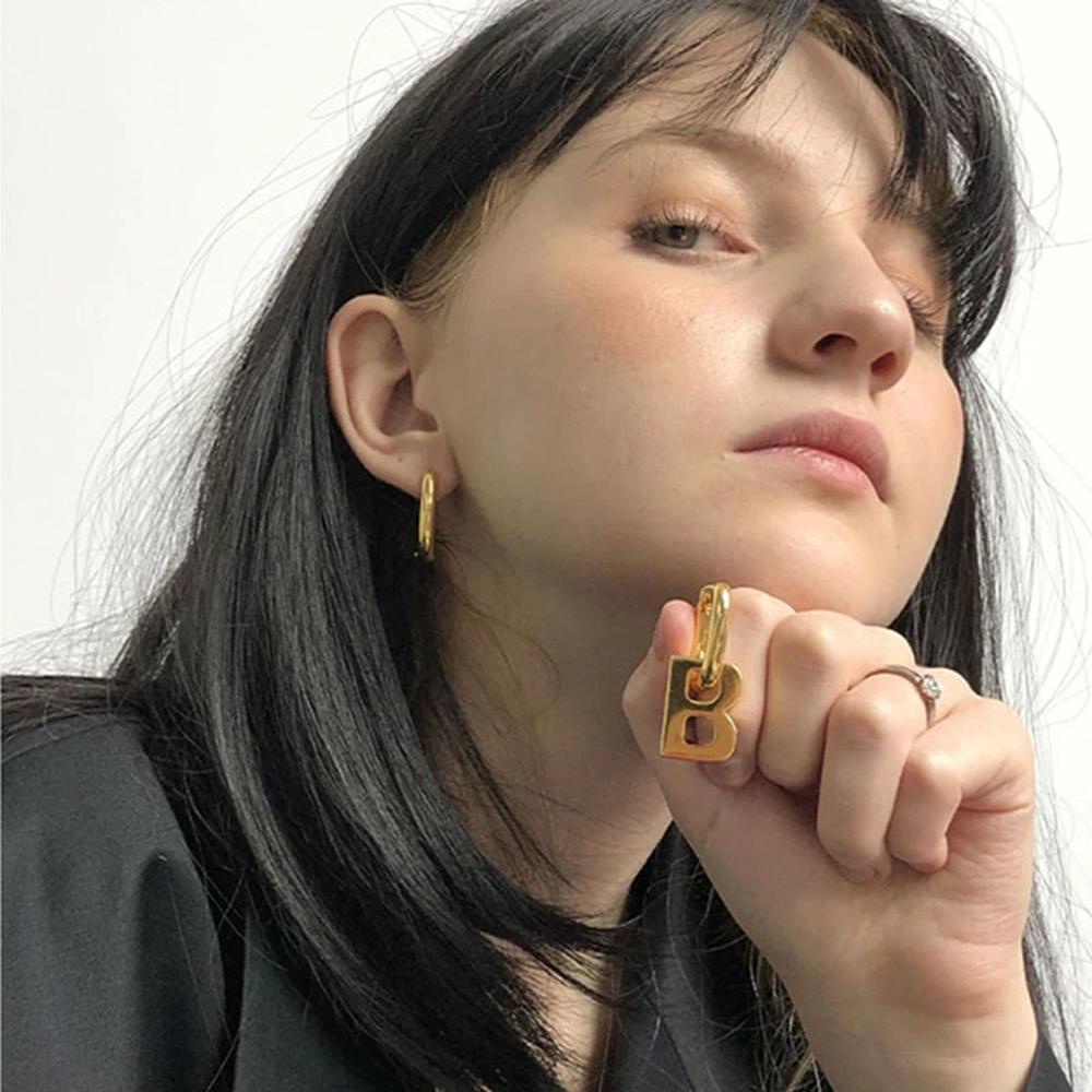 Bông Tai Dáng Dài Thời Trang Dự Tiệc Cho Nữ|Quà Tặng Thiết Kế Chữ B Thiết Kế Màu Sắc Độc Đáo