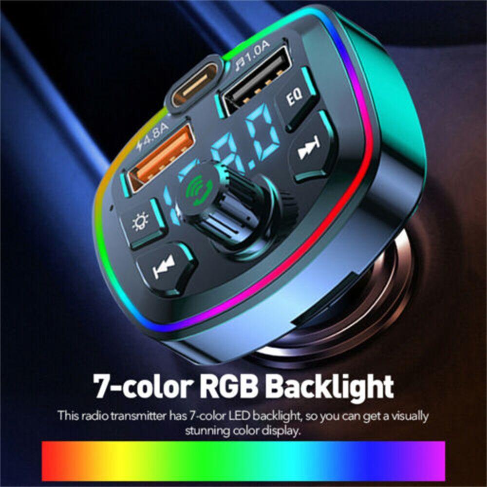 Cục Sạc Nhanh Không Dây WTTLE Bluetooth FM Điều Chỉnh Được Có Đèn LED