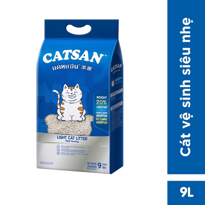 Cát vệ sinh cho mèo Catsan 9L