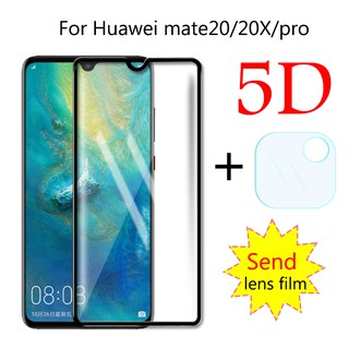 Kính cường lực 5D cao cấp cho Huawei Mate 20 / Pro / X kèm lens