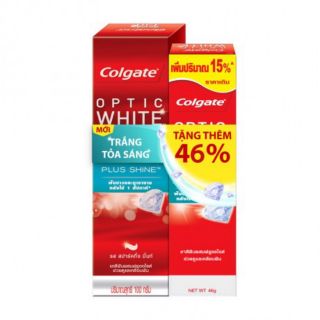 KEM ĐÁNH RĂNG Colgate Optic White Plus Shine 100g + 46g