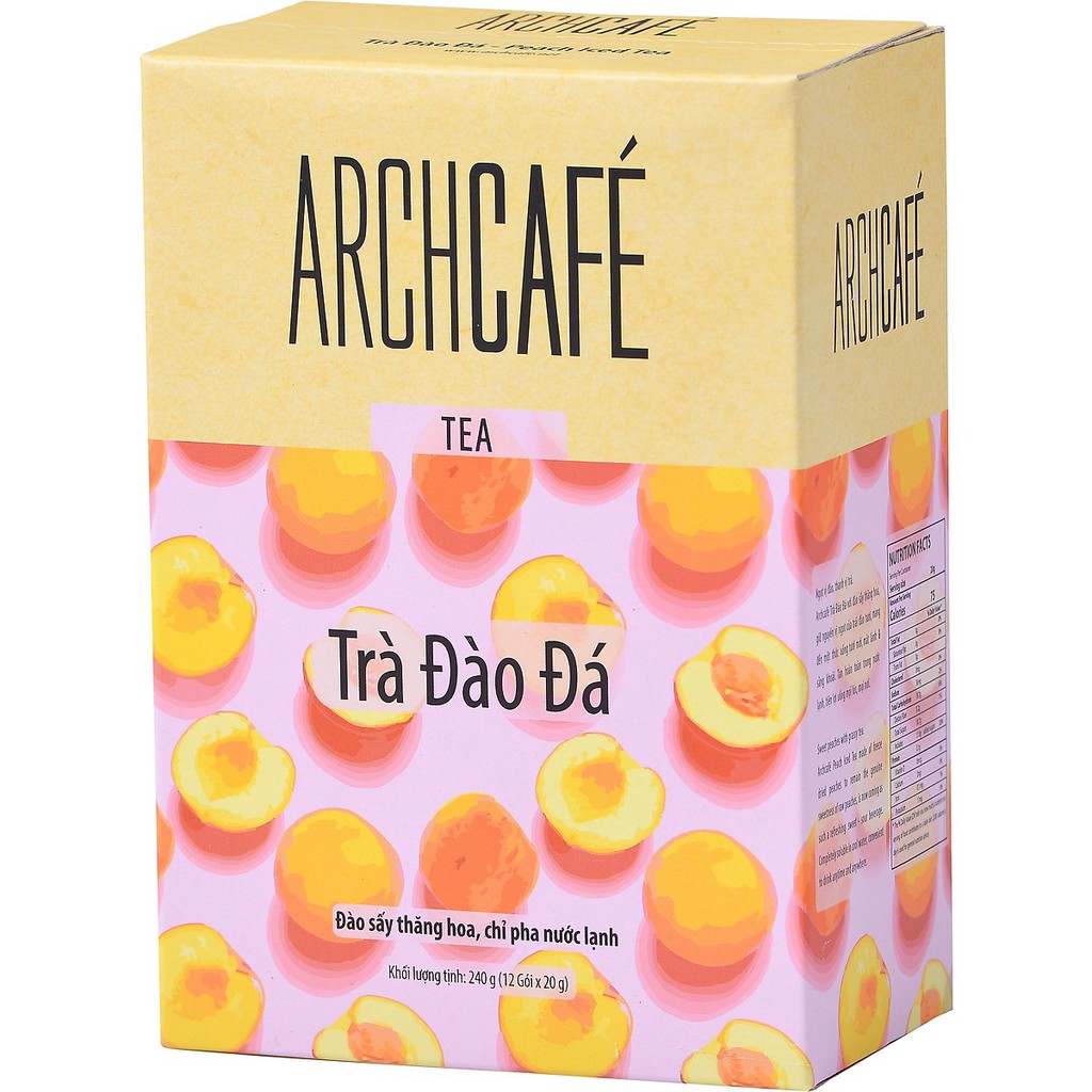 Trà Đào Đá Archcafé (hộp 12 gói x 20g) | BigBuy360 - bigbuy360.vn