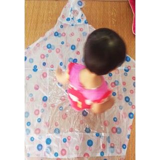 Áo mưa choàng chấm bi tròn