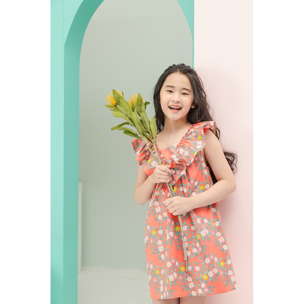 Đầm JOOKYLI bé gái hoa cam 40G0901
