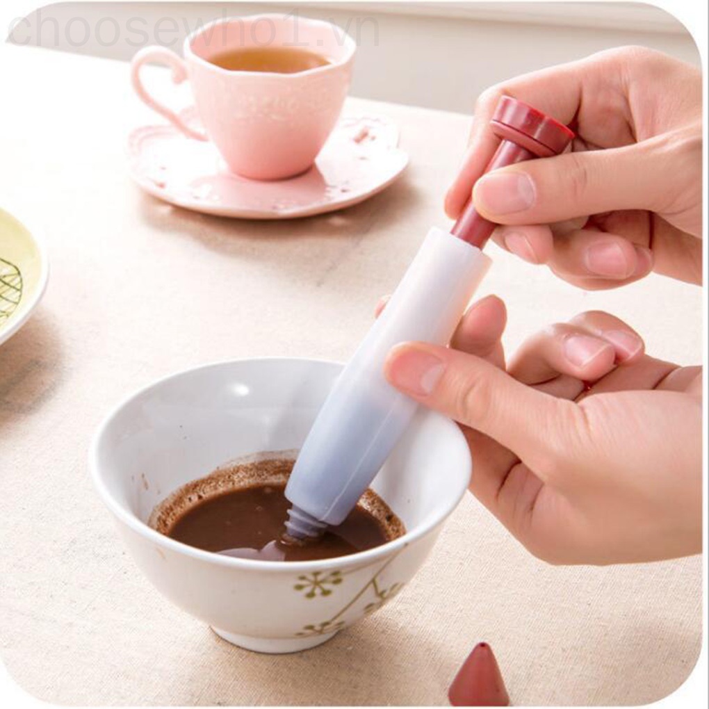 Bút vẽ trang trí cà phê bằng Silicone DIY