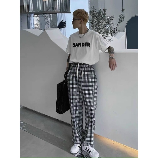 ÁO THUN TAY LỠ COTTON SANDER UNISEX NAM NỮ (hình chụp thật)