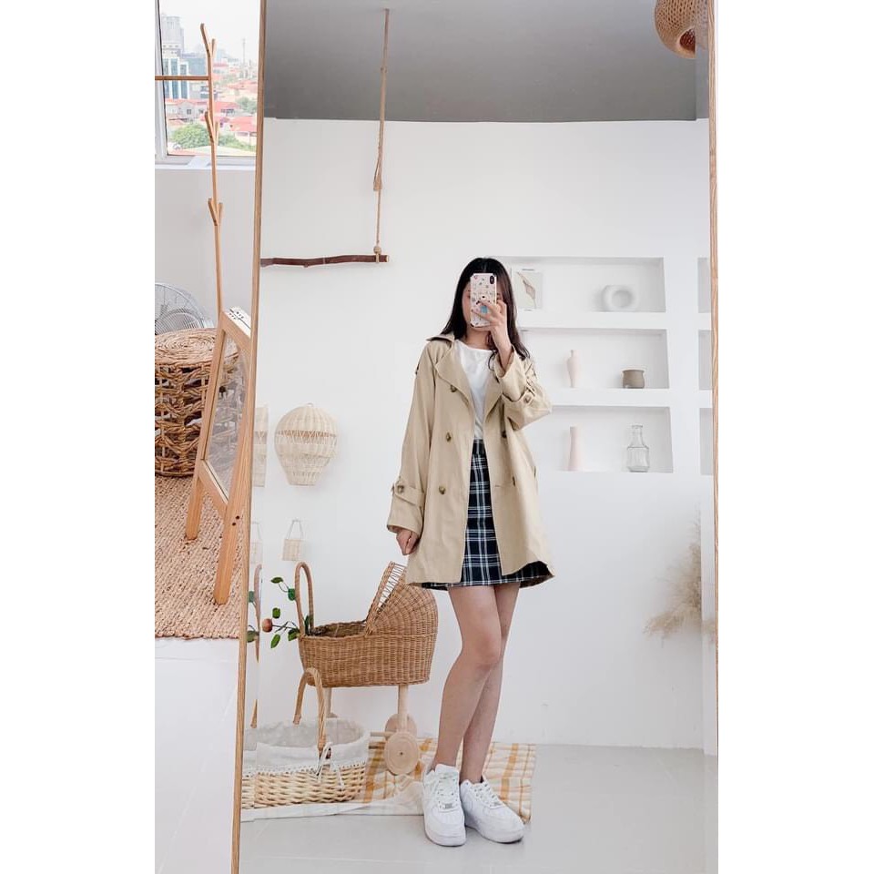 Áo mangto kaki siêu đẹp - áo khoác kaki dáng dài ulzzang | BigBuy360 - bigbuy360.vn