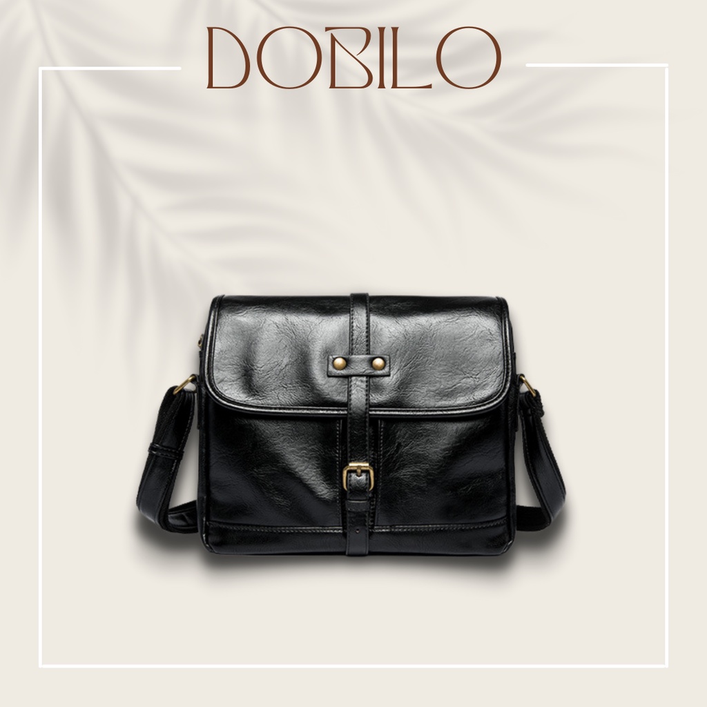 Túi Đeo Chéo Da, Túi Đeo Chéo Da Nam Nữ Thời Trang Unisex BG43